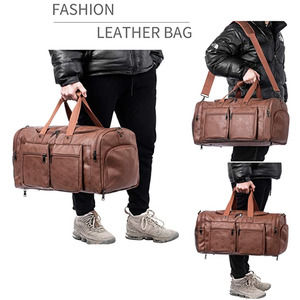 NEW! Leather Ashpel Weekender Travel Tote